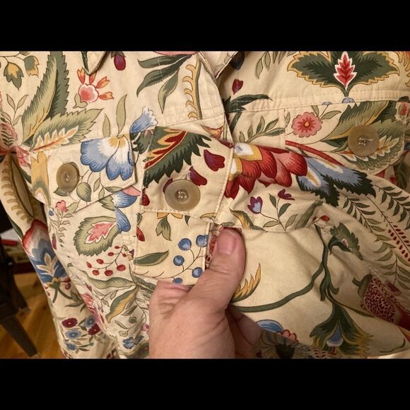 Alexis & Avery Floral Button Down Jacket - Picture 7 of 8